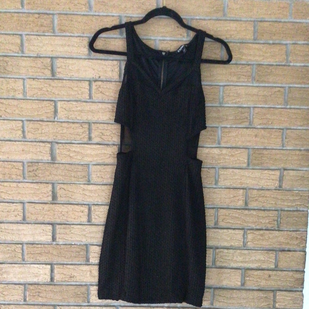Black and gold glitter homecoming wedding party dress - Picture 1 of 6